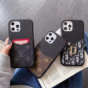 Alternative view of Designer LV iPhone Case with Card Slot