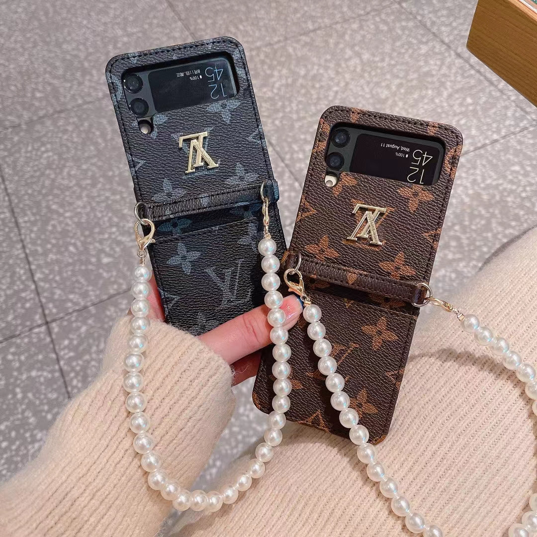 GG & LV Luxury Phone Case for Samsung Galaxy Z Flip Series - 画像 (2)