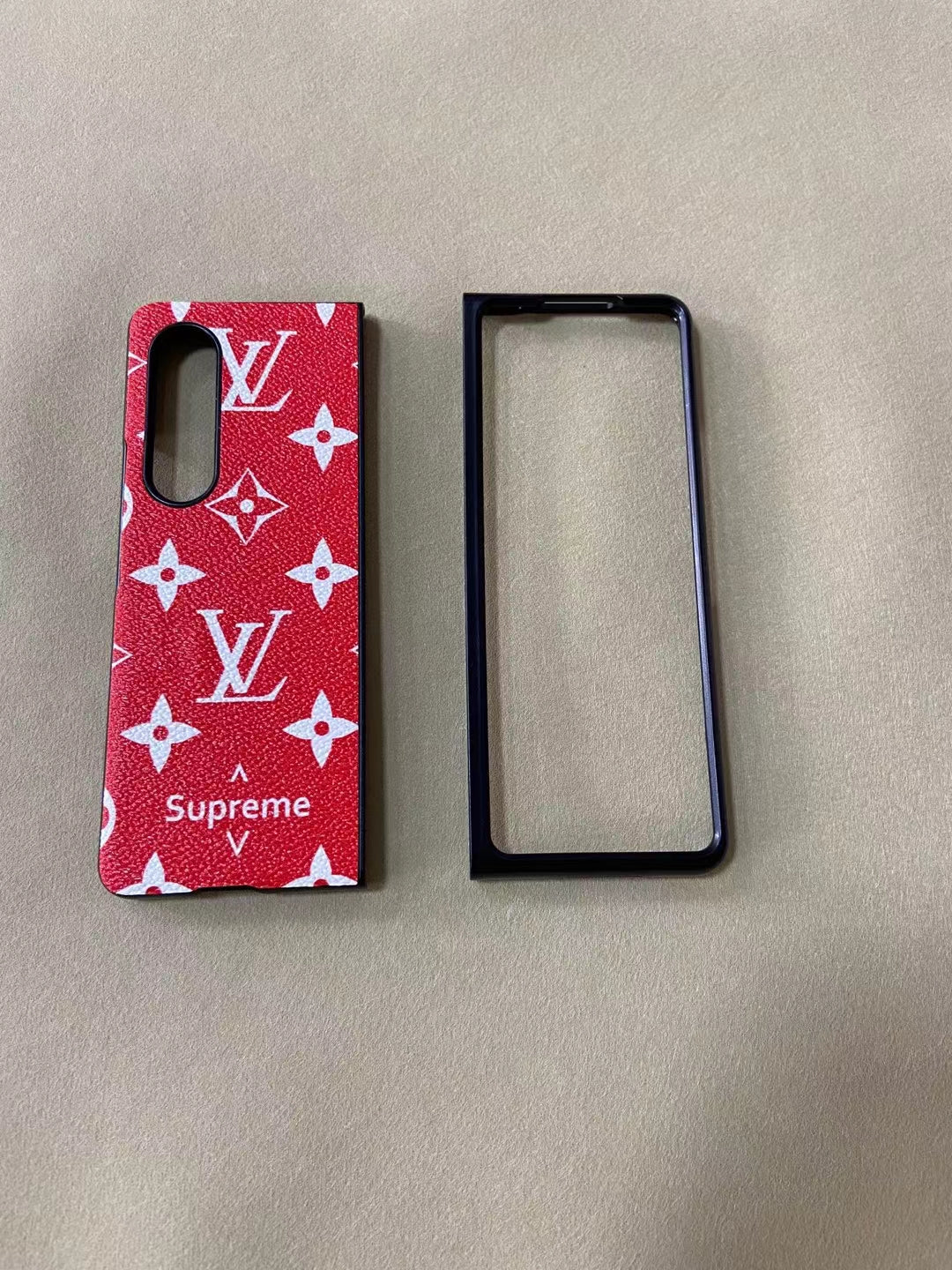 GG & LV SUP Luxury Phone Case for Samsung Galaxy Z Fold - 画像 (2)