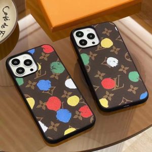 Luxury LV Multi-Color Monogram Phone Case for iPhone