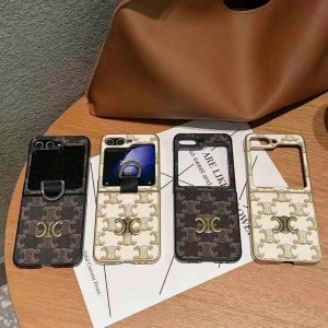 Luxury CL Samsung Z Flip Case with Enhanced Folding Screen Protection