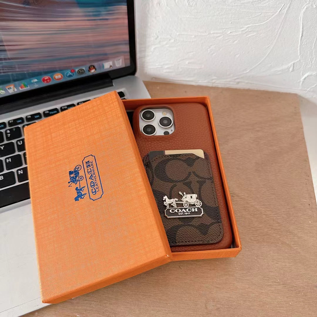 CO iPhone Case with Card Holder Integration | Chic and Practical - 画像 (5)