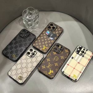 Luxury LV GG Bur Monogram Wallet iPhone Case