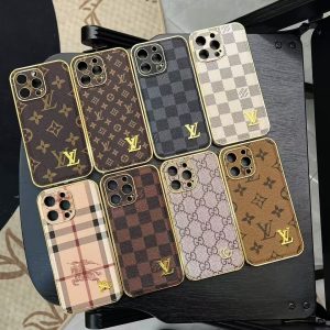 Luxury GG, LV & BUR Monogram iPhone Case Collection