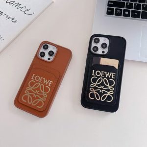 LOE Style Wallet Phone Case – Elegant Swirl Design