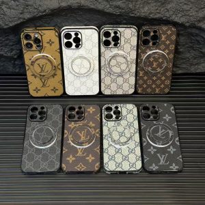 Luxury LV & GG MagSafe Phone Case with Monogram Style