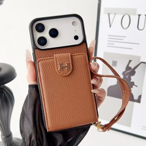 Alternative view of Luxury HMS Wallet Phone Case with Strap & Card Slot