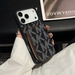 Alternative view of Luxury MK Wallet Phone Case with Zipper Holder