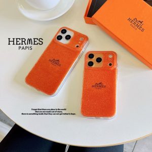 Alternative view of Premium Sparkling Orange Protective Phone Case