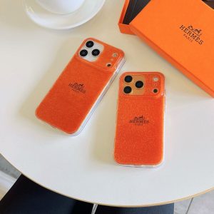 Premium Sparkling Orange Protective Phone Case