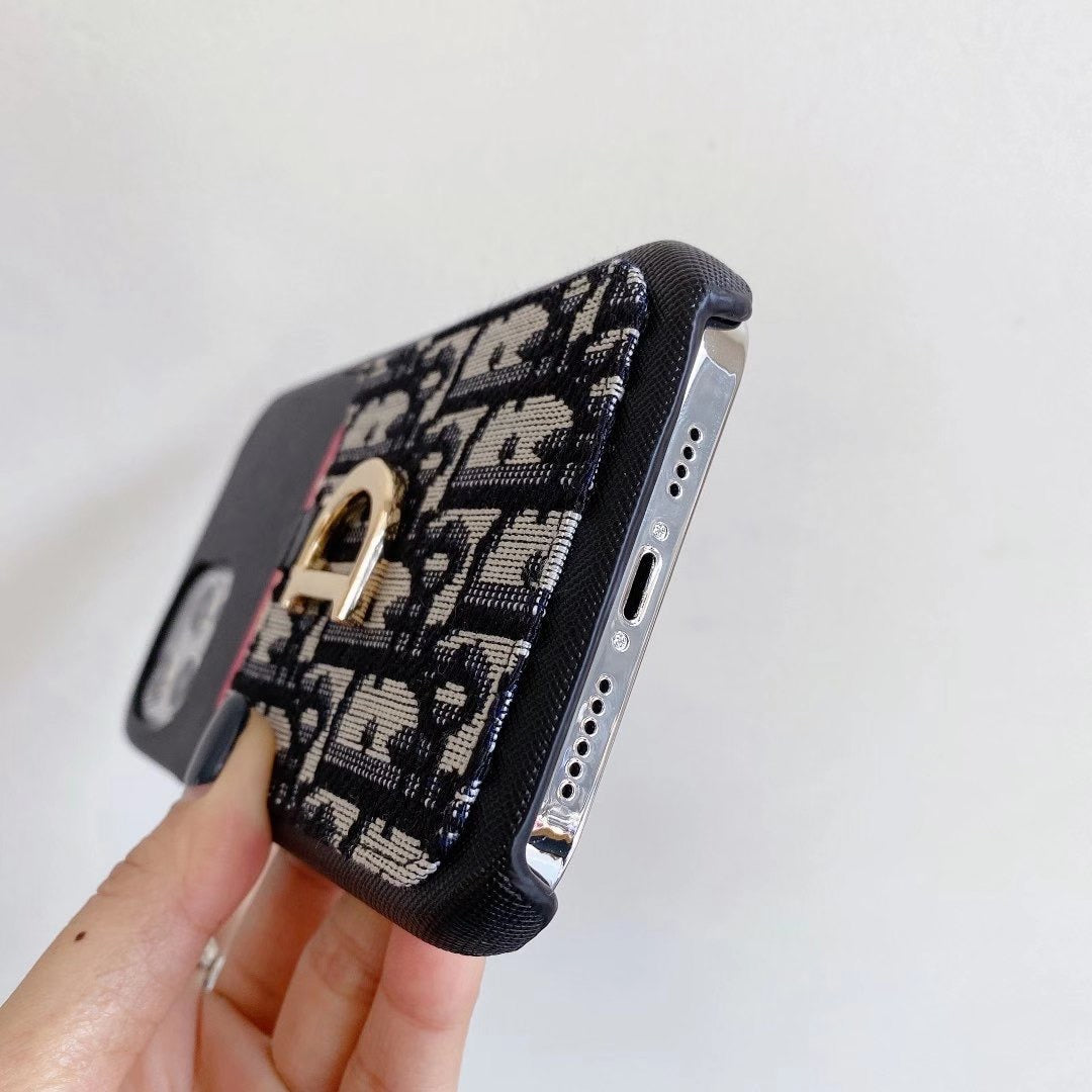 Designer LV iPhone Case with Card Slot - 画像 (6)