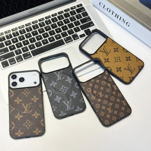 Alternative view of Luxury Monogram & Check Pattern iPhone Case