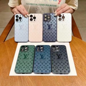 LV Shiny Luxury iPhone Case & Lens Protector