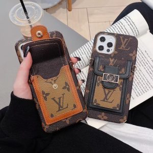 Alternative view of Luxury LV Case with Lanyard & Cardholder for iPhone