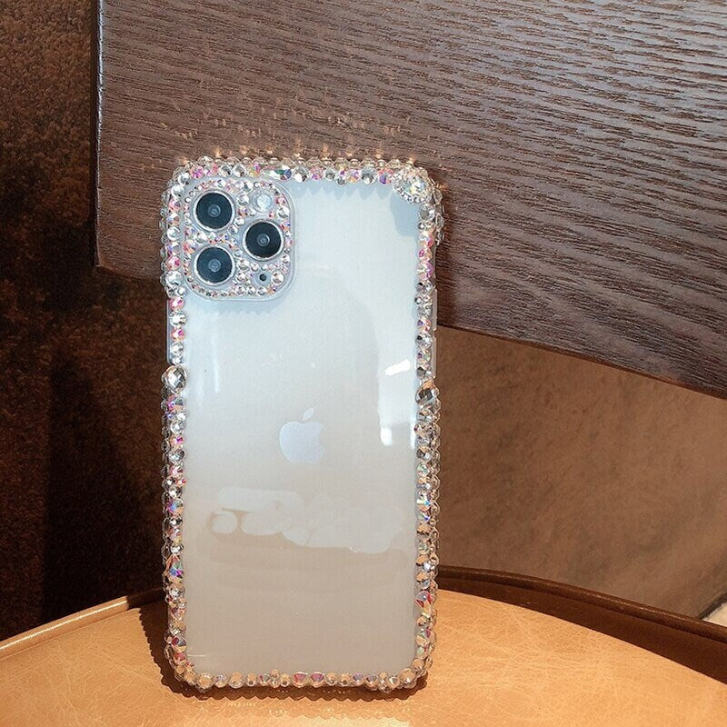 Bling Rhinestone Diamond Glitter Clear Cover - 画像 (2)