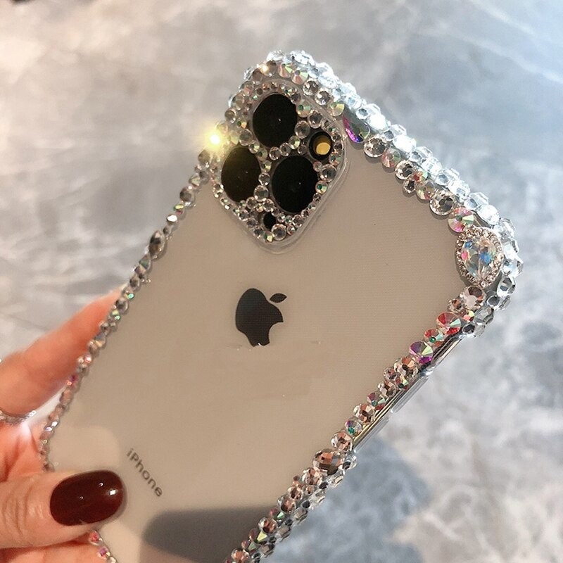 Bling Rhinestone Diamond Glitter Clear Cover - 画像 (5)