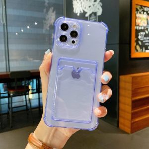 Alternative view of Shockproof Soft Phone Case with Transparent Card Holder