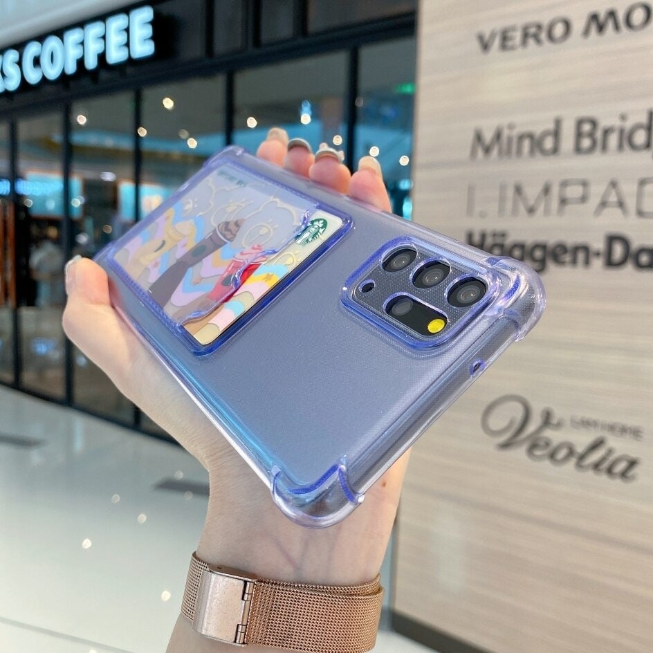 Shockproof Soft Phone Case with Transparent Card Holder - 画像 (9)