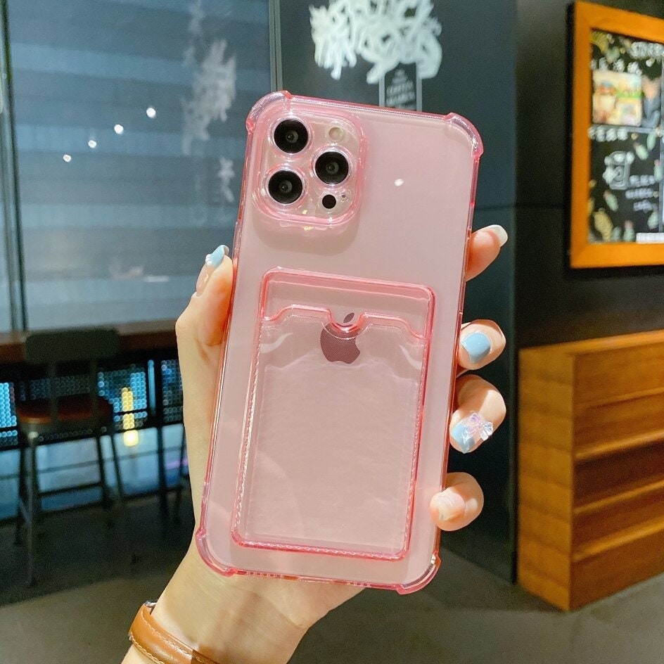 Shockproof Soft Phone Case with Transparent Card Holder - 画像 (3)